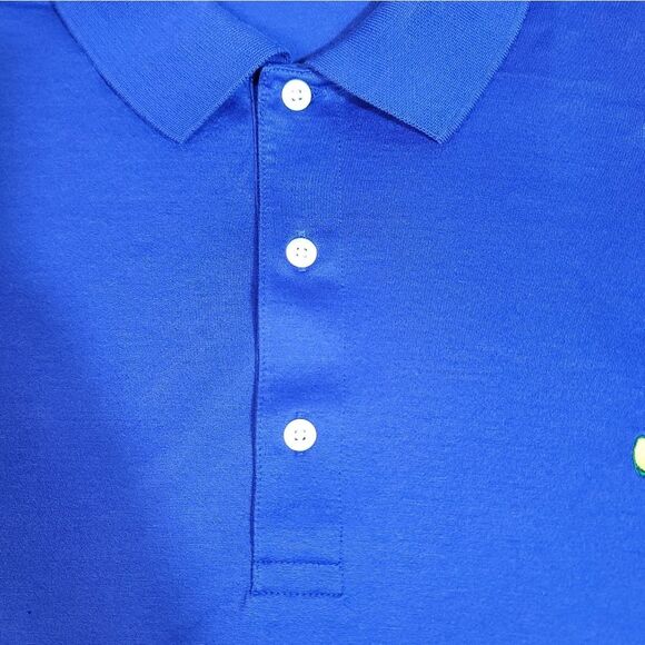 Vtg Masters × Augusta Amen Corner Mens Size XL Golf Tennis Polo Shirt Blue - Picture 4 of 13